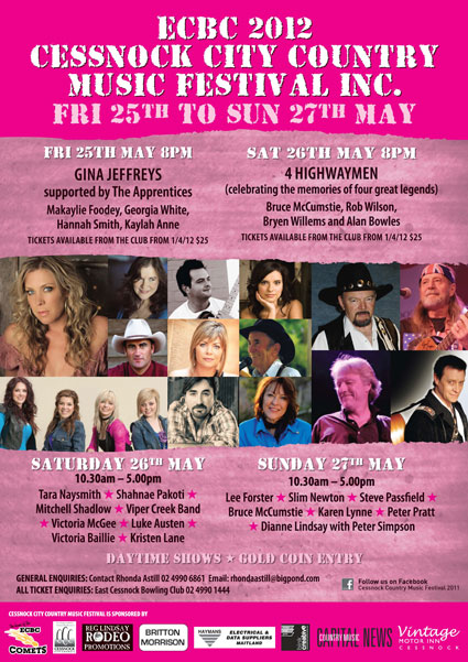 Cessnock Country Music Poster